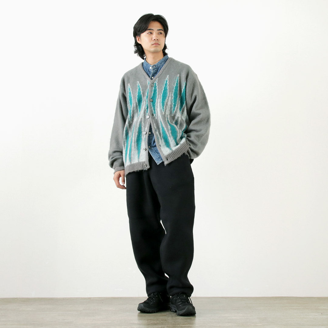 TOWNCRAFT / Vintage Pattern Shaggy Cardigan