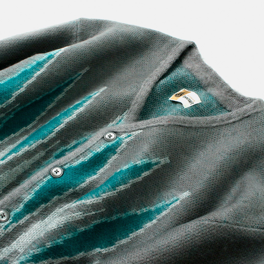 TOWNCRAFT / Vintage Pattern Shaggy Cardigan