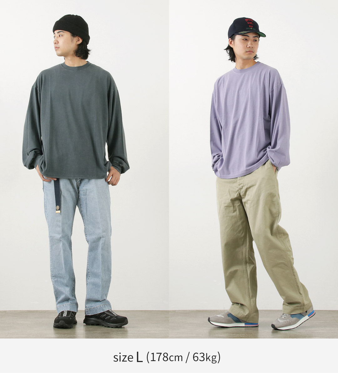 REMI RELIEF / HARD 特殊加工 20 平纹针织长袖 T 恤（纯色）