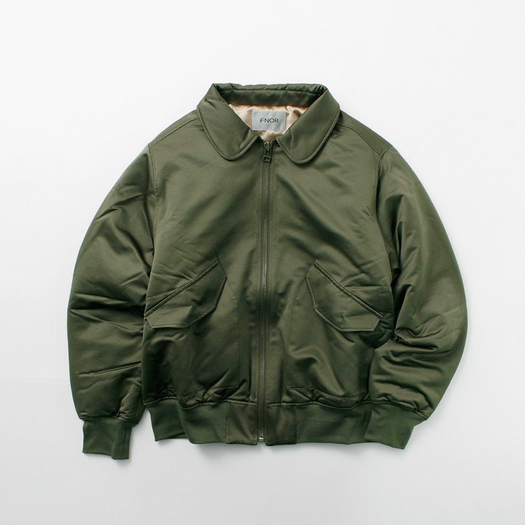 FNOR / Chaqueta de vuelo visitante de par de satén ligero
