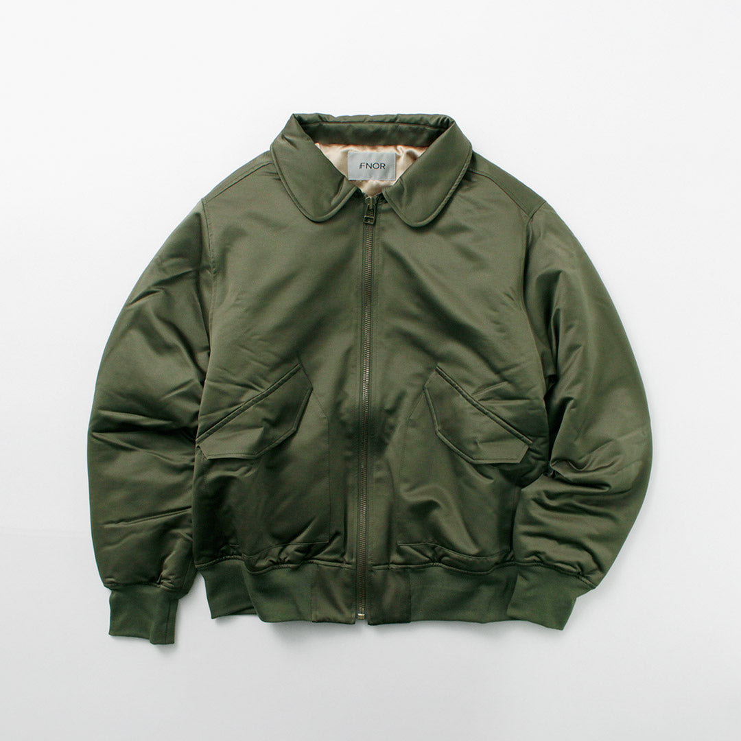 FNOR / Chaqueta de vuelo visitante de par de satén ligero