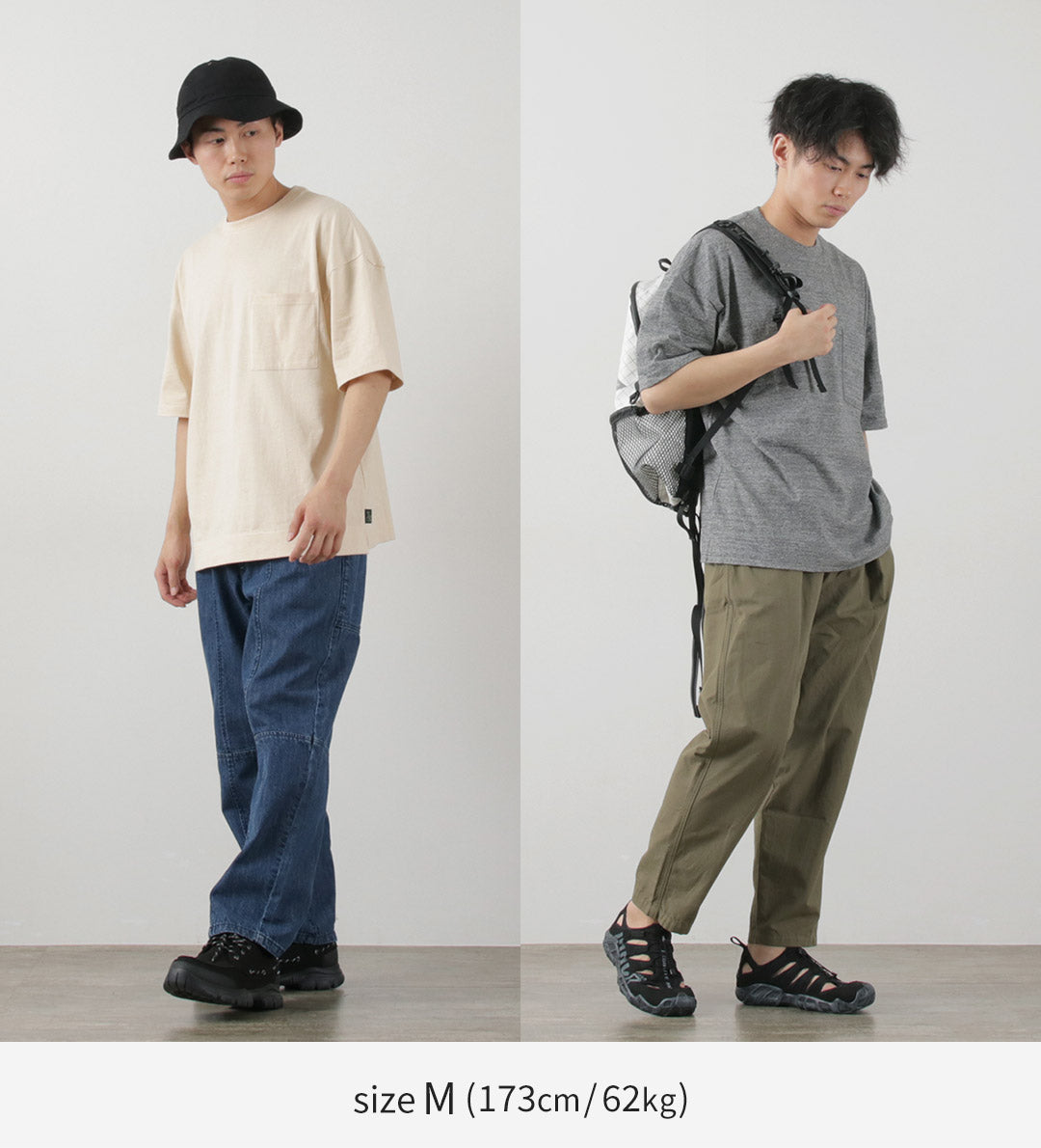 GOHEMP / Heather Camiseta con abertura ancha