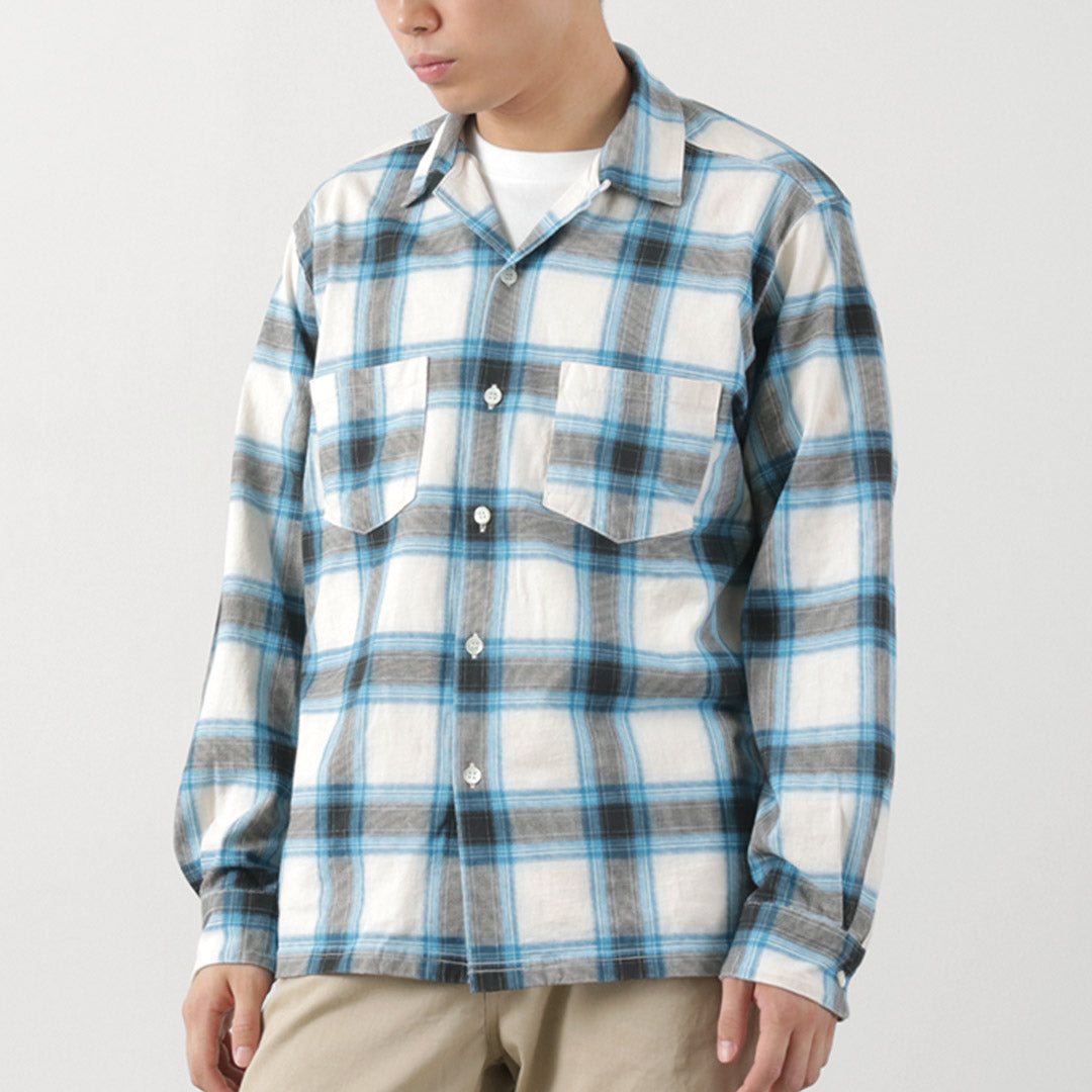 GOOD ON / Ombre Long Sleeve Open Collor Shirt