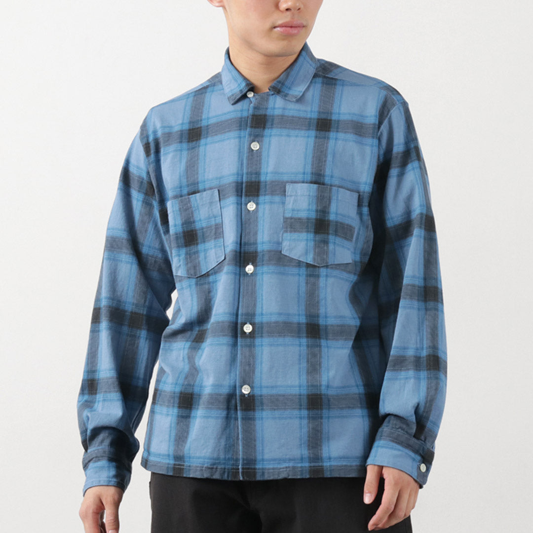 GOOD ON / Ombre Long Sleeve Open Collor Shirt