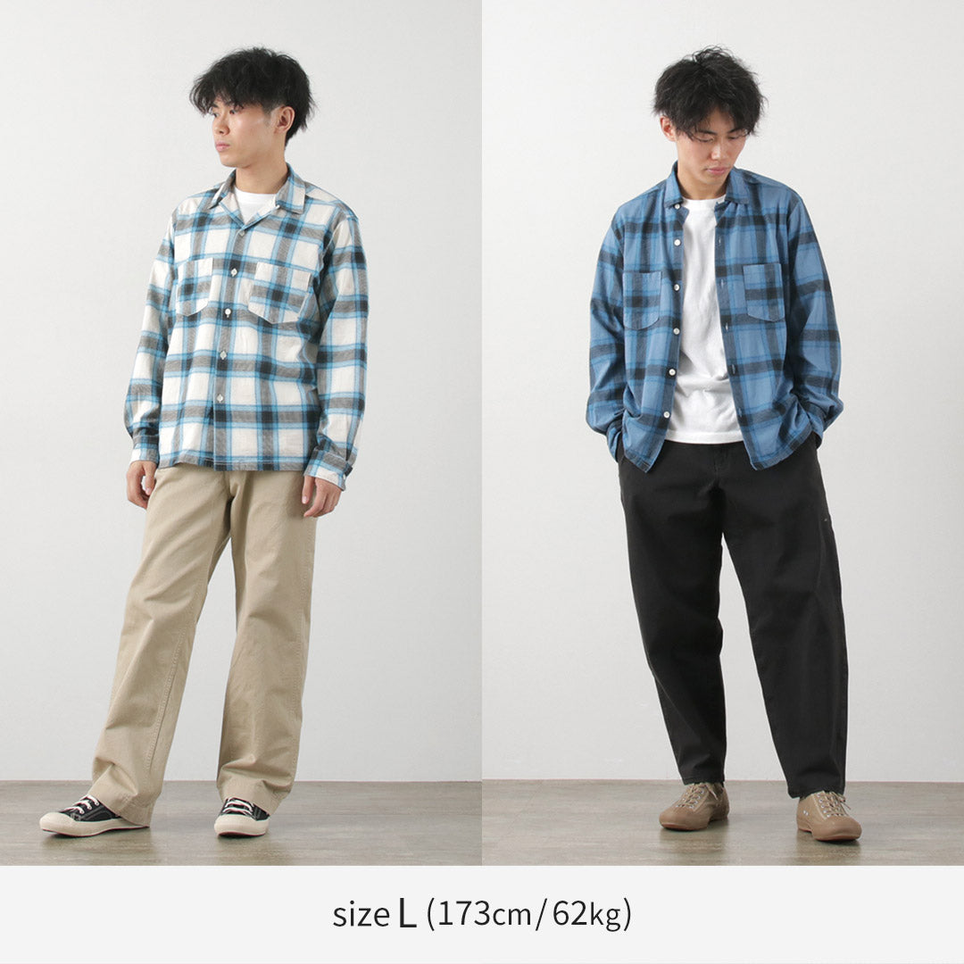 GOOD ON / Ombre Long Sleeve Open Collor Shirt