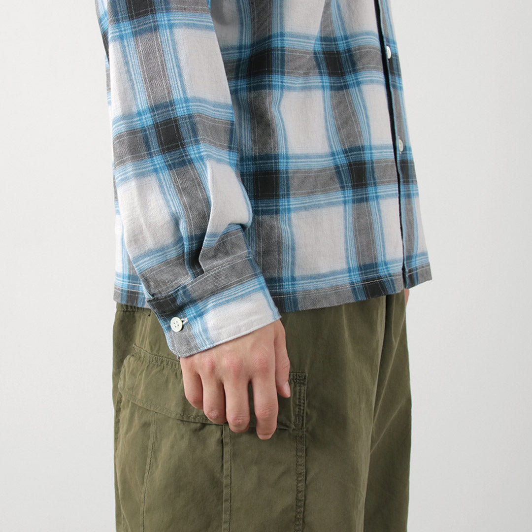 GOOD ON / Ombre Long Sleeve Open Collor Shirt
