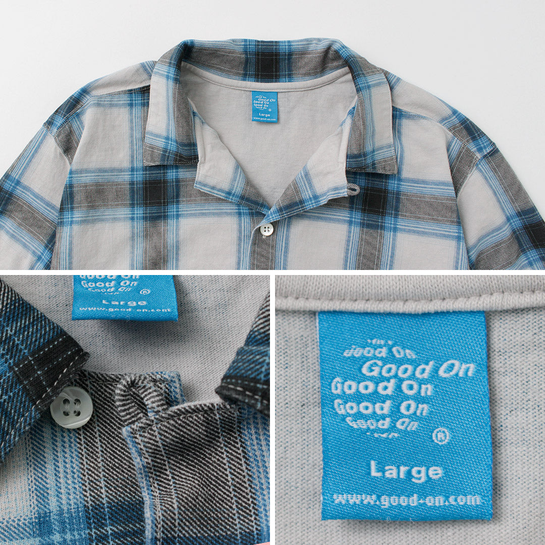 GOOD ON / Ombre Long Sleeve Open Collor Shirt