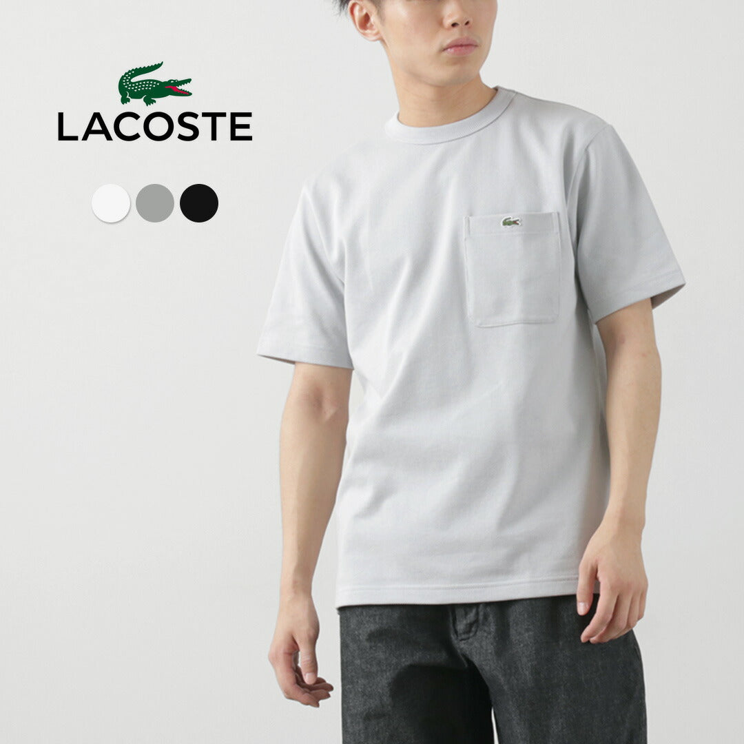 LACOSTE / Seed Stitch Pocket T-shirt