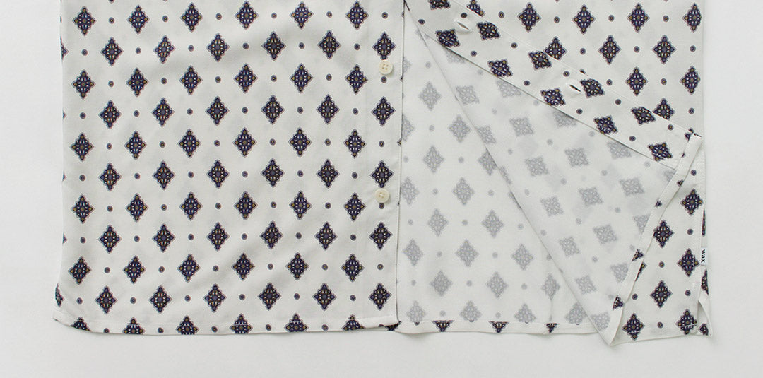 WAX LONDON / Didcot Short Sleeve Shirt Ditsy Tile