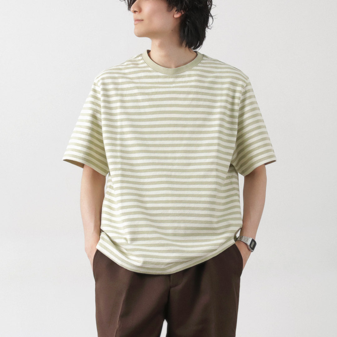 WAX LONDON / Dean Short Sleeve Striped T-Shirt Jolt Stripe