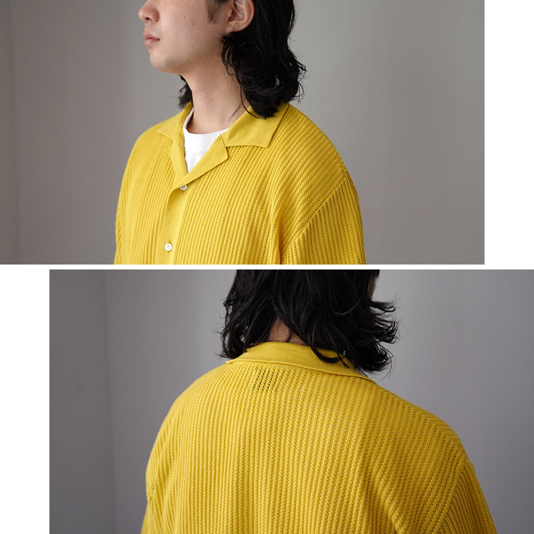 YONETOMI NEW BASIC / 棉质微风针织衬衫