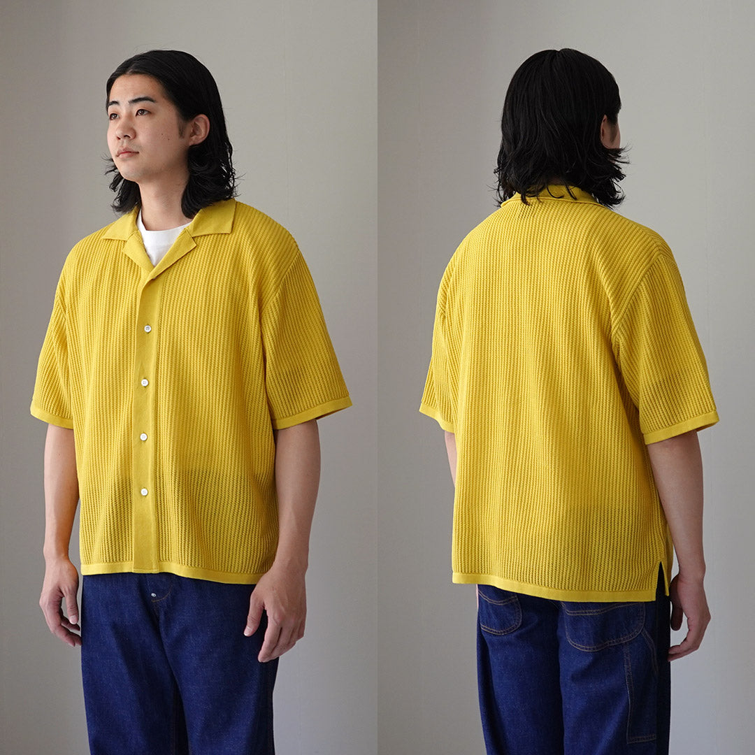 YONETOMI NEW BASIC / 棉质微风针织衬衫