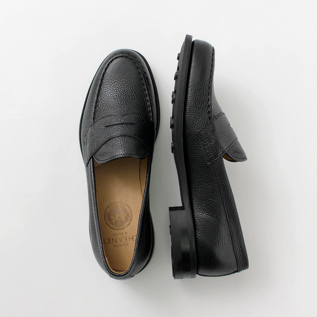 JOSEPH CHEANEY / Howard R Coin Mocassin Veau Grainé