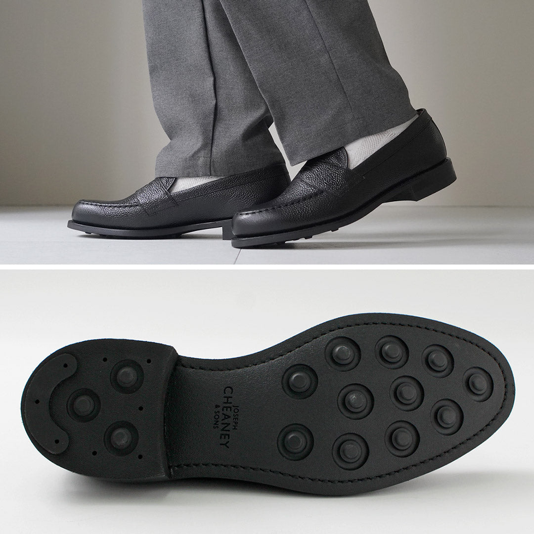 JOSEPH CHEANEY / Howard R Coin Mocassin Veau Grainé