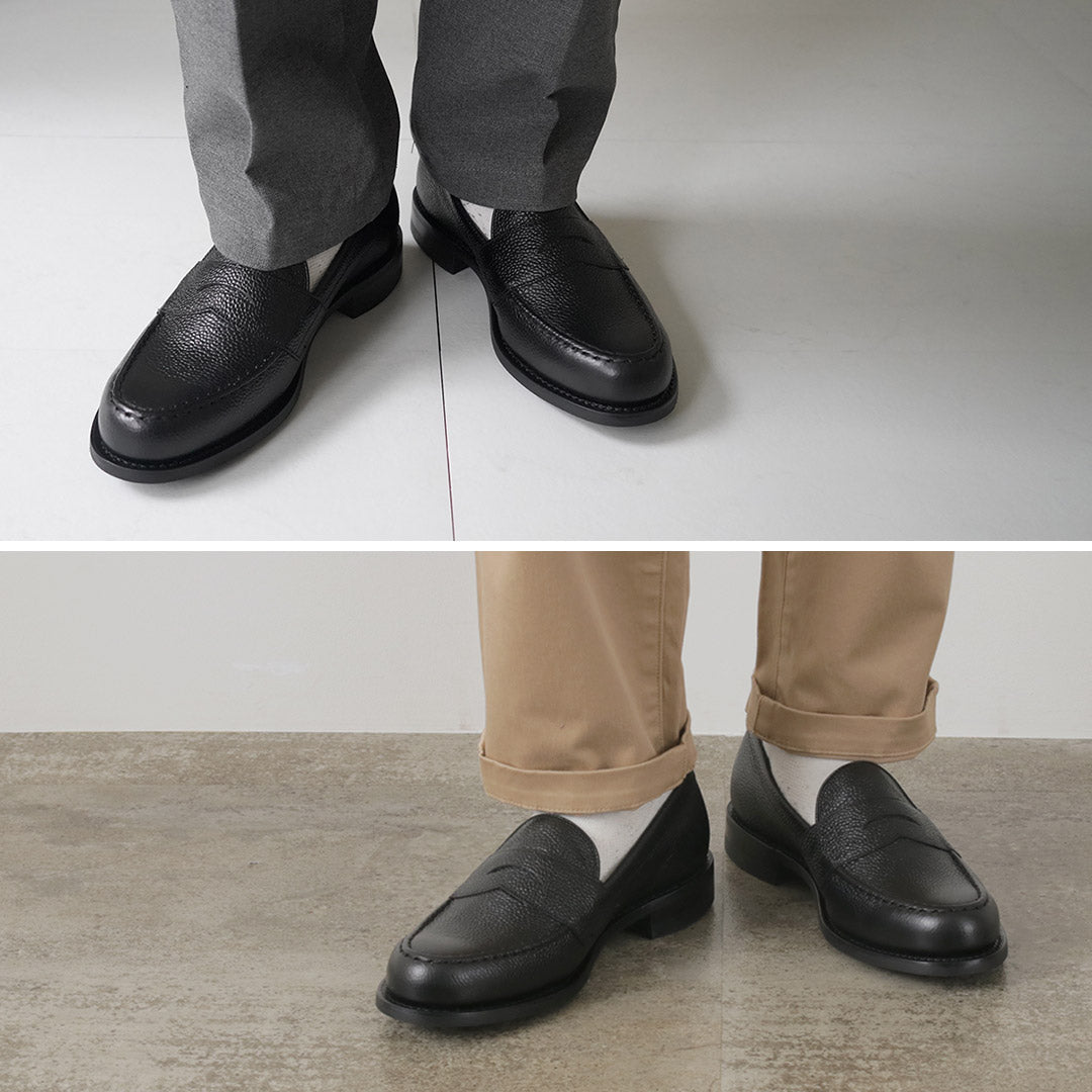 JOSEPH CHEANEY / Howard R Coin Mocassin Veau Grainé