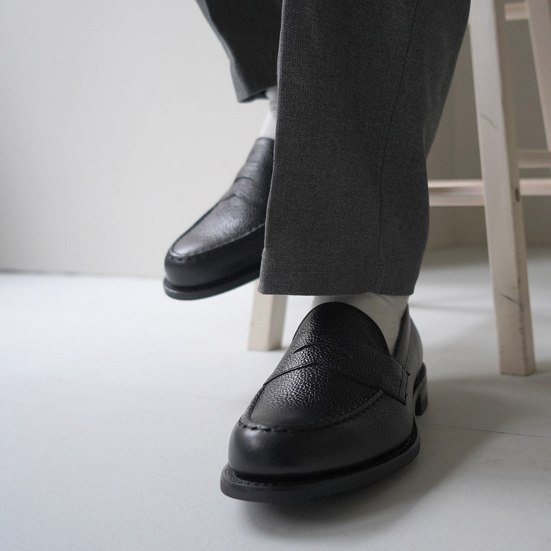 JOSEPH CHEANEY / Howard R Coin Mocassin Veau Grainé
