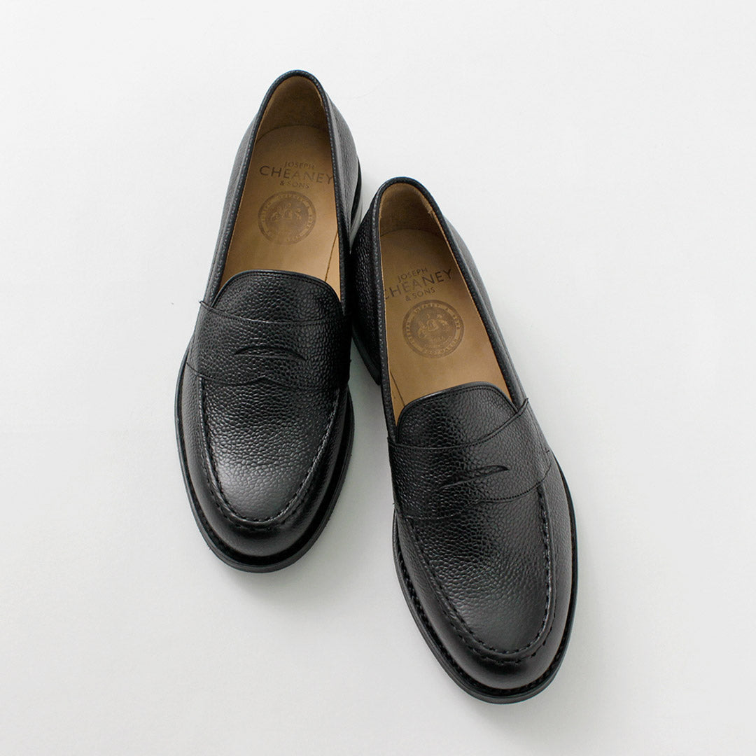 JOSEPH CHEANEY / Howard R Coin Mocassin Veau Grainé
