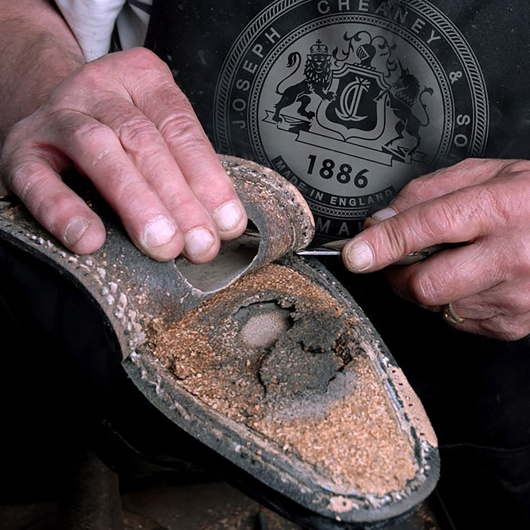 JOSEPH CHEANEY / Howard R Coin Mocassin Veau Grainé