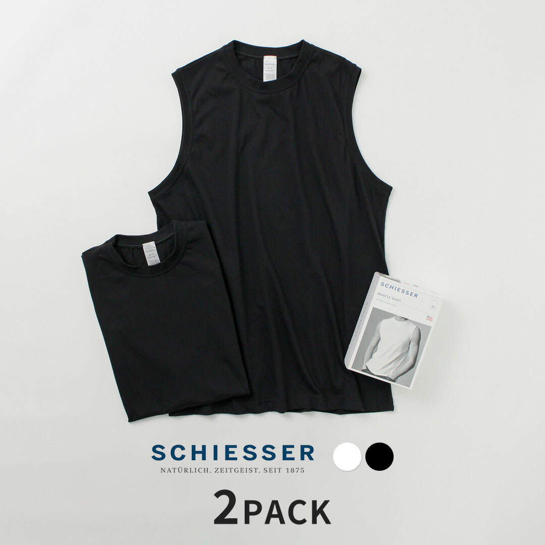 SCHIESSER / American Sleeveless 2 Pack T-Shirt