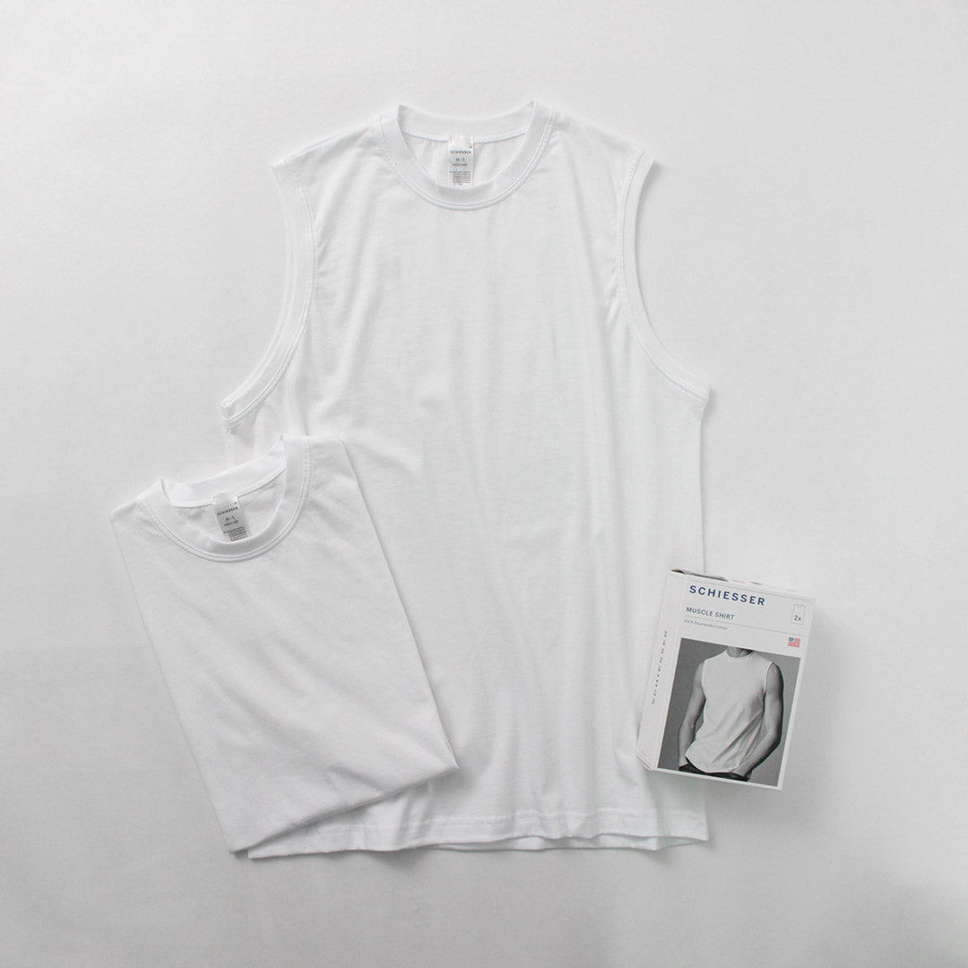 SCHIESSER / American Sleeveless 2 Pack T-Shirt