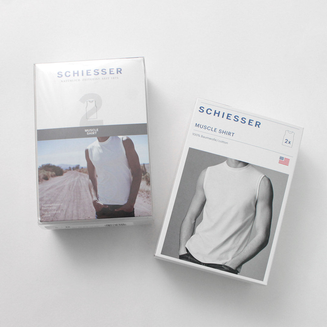 SCHIESSER / American Sleeveless 2 Pack T-Shirt