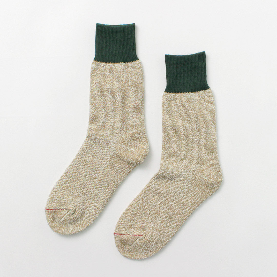 ROTOTO / R1515 Silk and Cotton Double Face Crew Socks