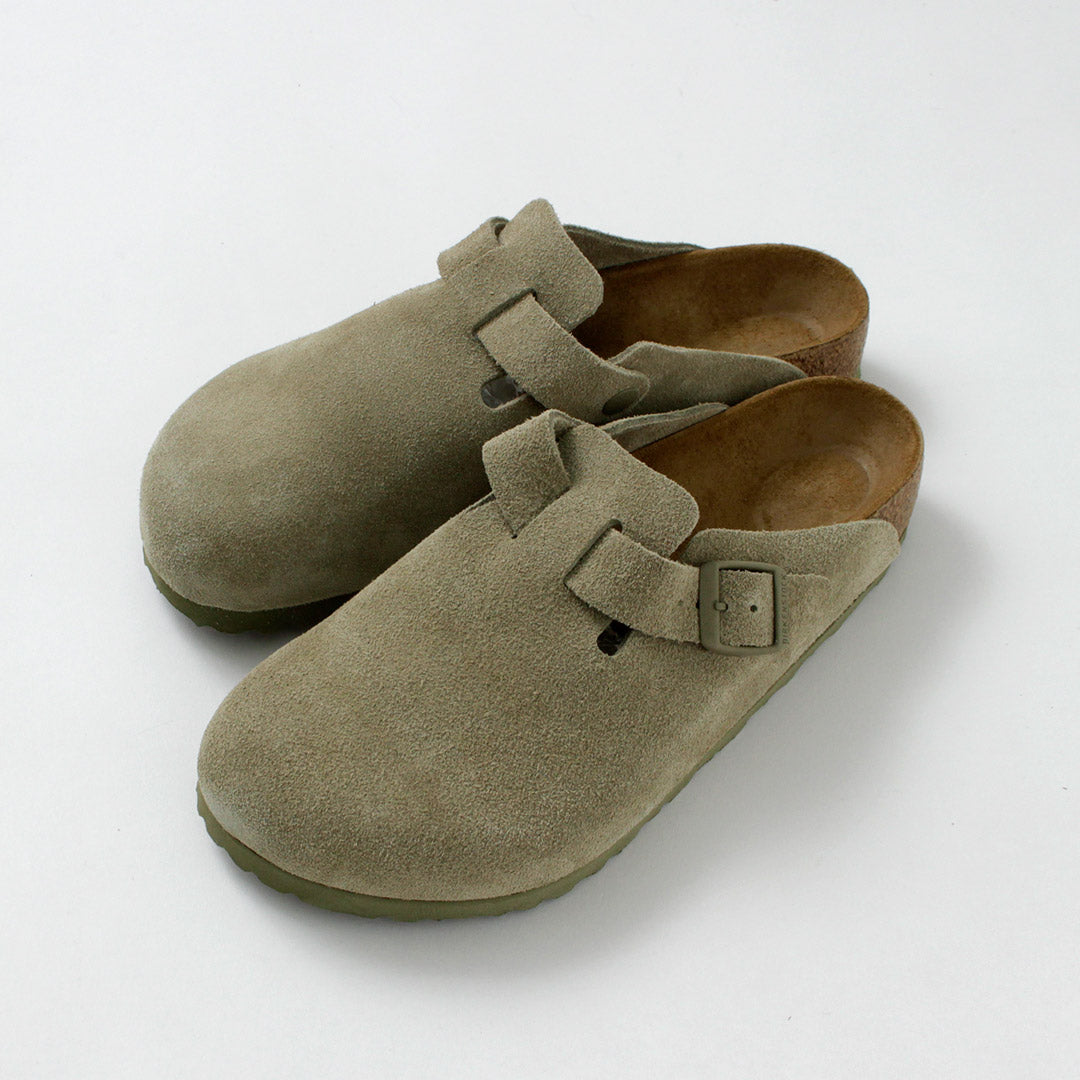 BIRKENSTOCK / Sandalias Boston de piel ante