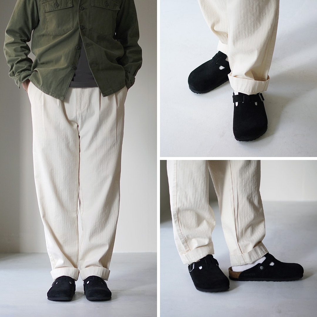 BIRKENSTOCK / Sandalias Boston de piel ante