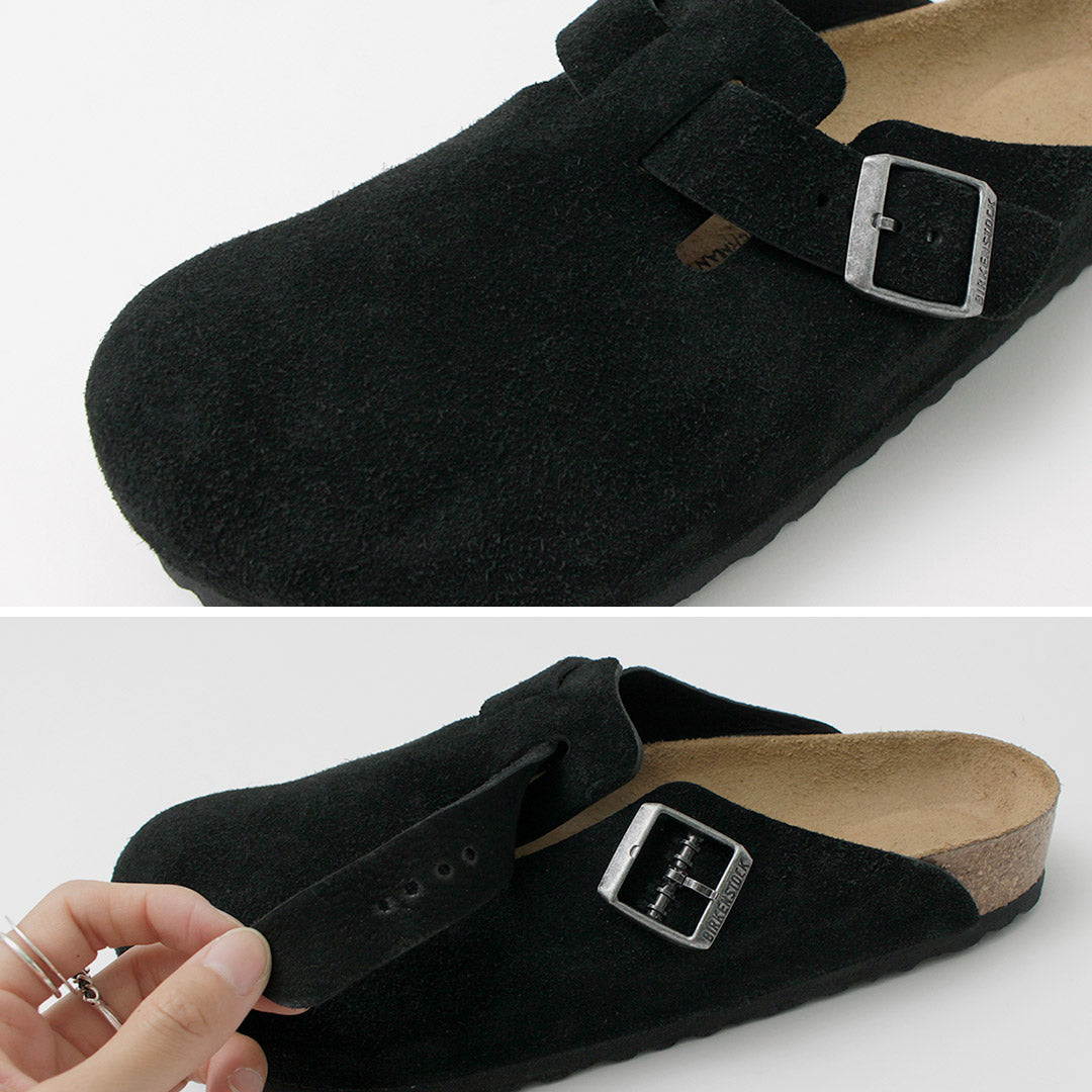 BIRKENSTOCK / Sandalias Boston de piel ante