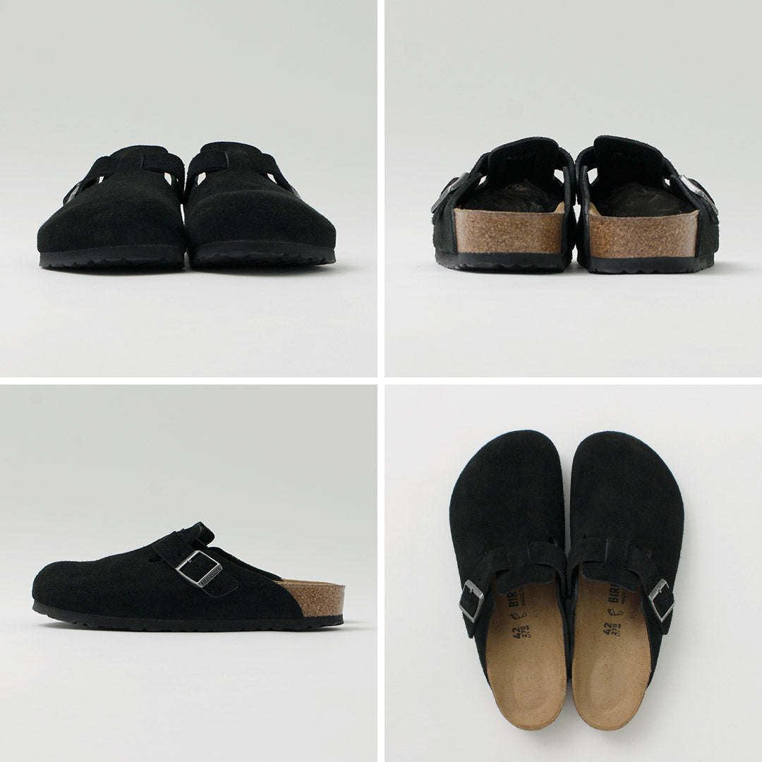 BIRKENSTOCK / Sandalias Boston de piel ante