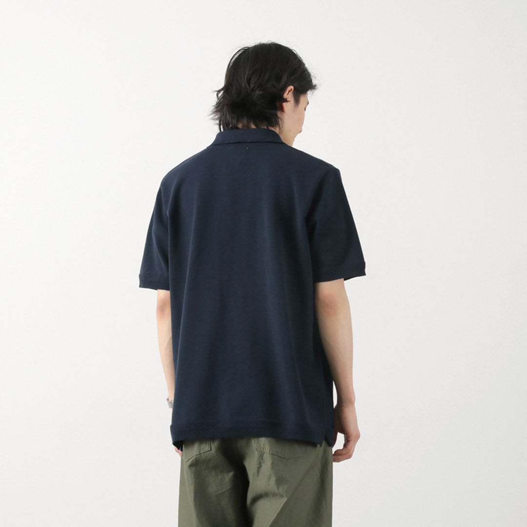 FUJITO / Knit Polo Easy Solid Color