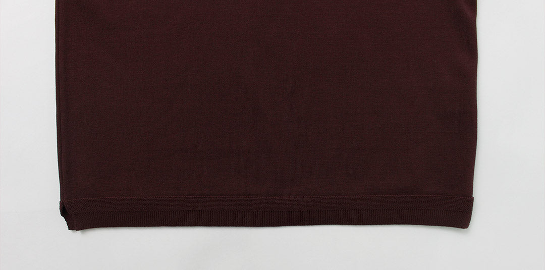 FUJITO / Knit Polo Easy Solid Color