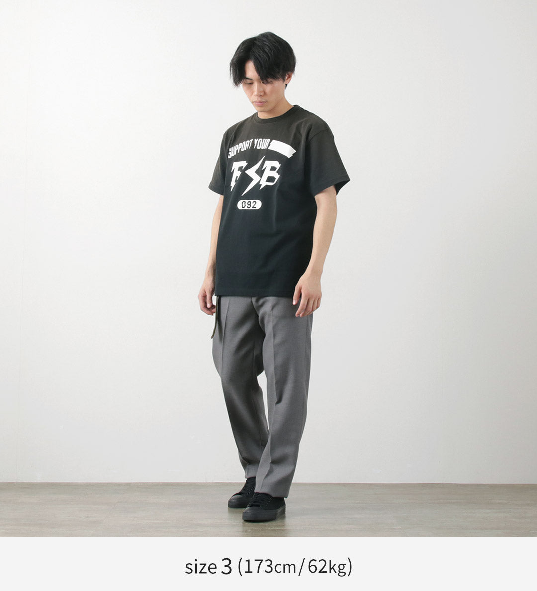 FUJITO / Short Sleeve T-Shirt Impulse Logo Vintage Finish