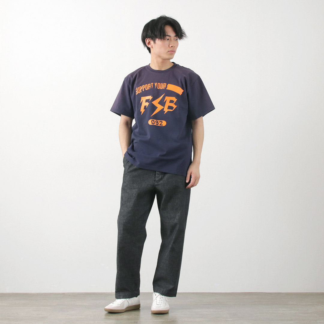 FUJITO / Short Sleeve T-Shirt Impulse Logo Vintage Finish