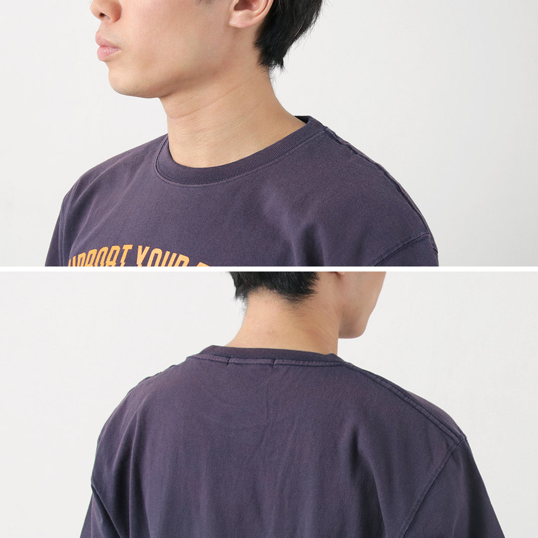 FUJITO / Short Sleeve T-Shirt Impulse Logo Vintage Finish