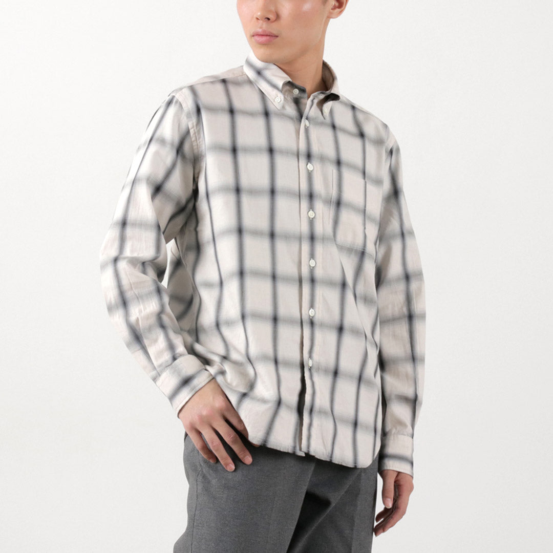 Camisa con botones a cuadros ROCOCO / Ombre Corte clásico
