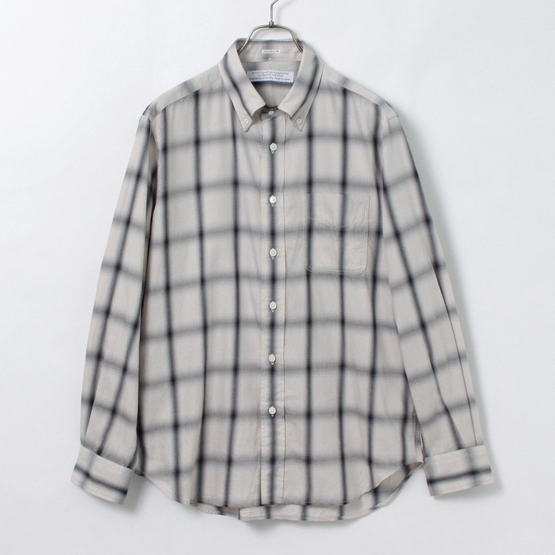 Camisa con botones a cuadros ROCOCO / Ombre Corte clásico