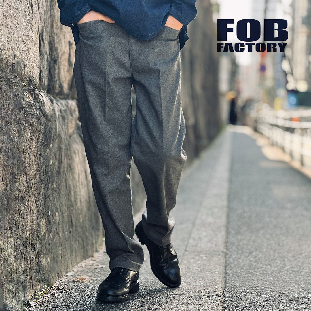 FOB FACTORY / F0529 STA-PREST 와이드 팬츠