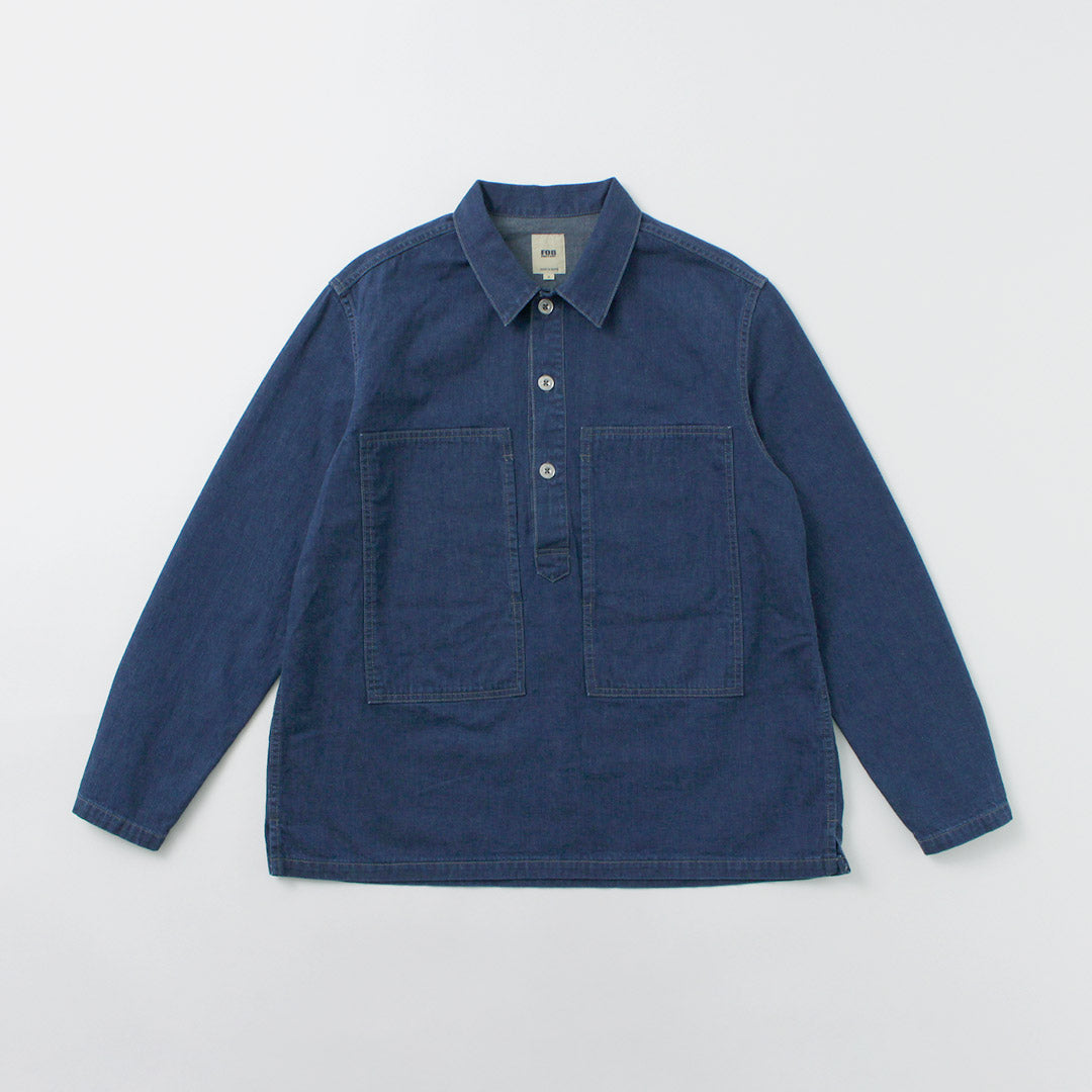 FOB FACTORY / Veste pull en jean de l'armée américaine