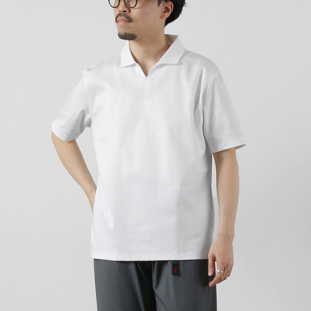 RE MADE IN TOKYO JAPAN / Tokyo Made Dress Knit Skipper Polo Shirt