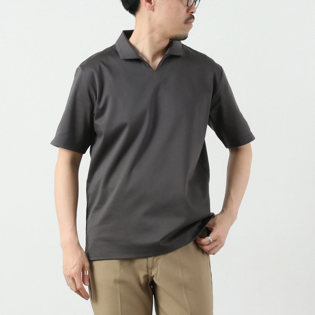RE MADE IN TOKYO JAPAN / Tokyo Made Dress Knit Skipper Polo Shirt