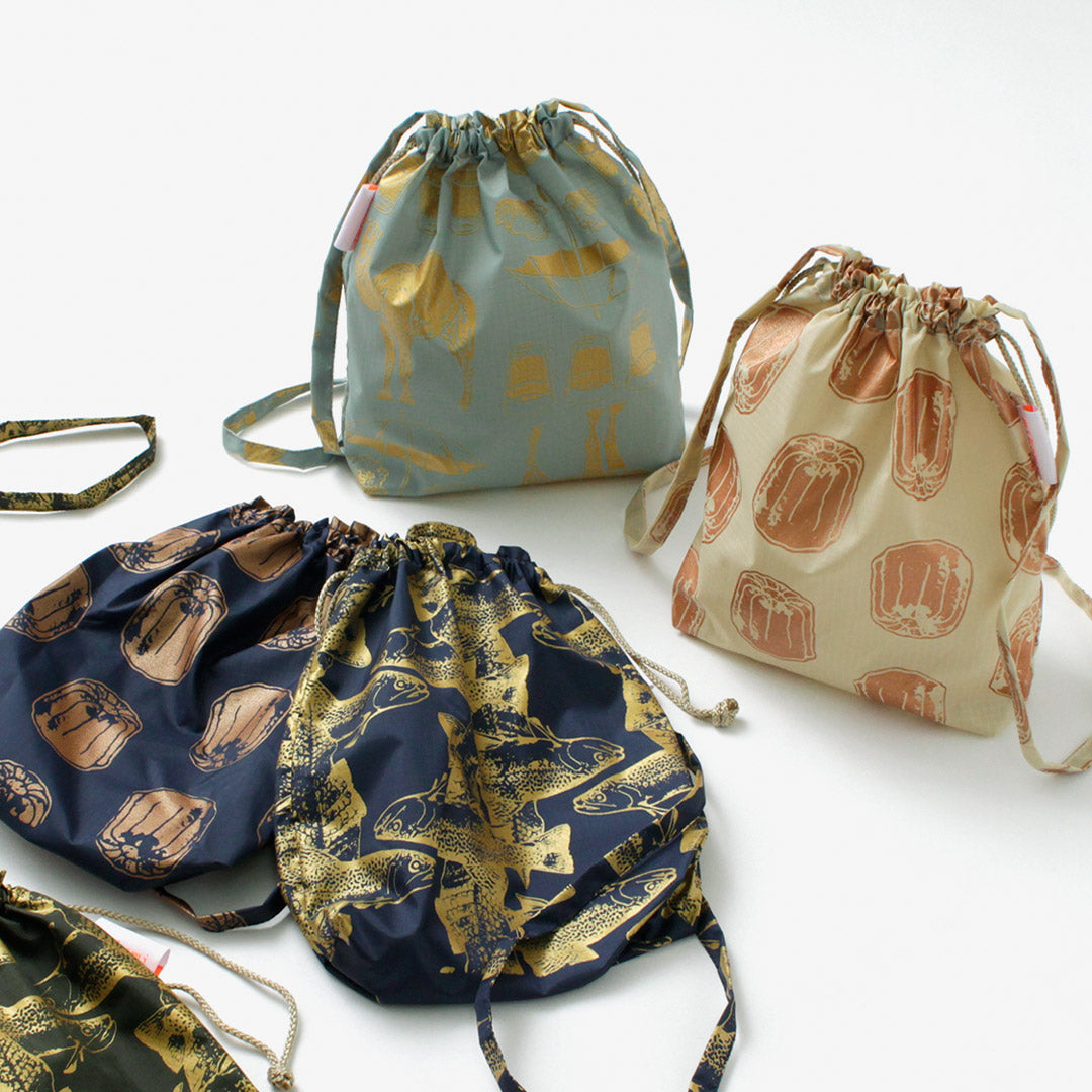 MIKAMI / Sac à cordon en nylon imprimé
