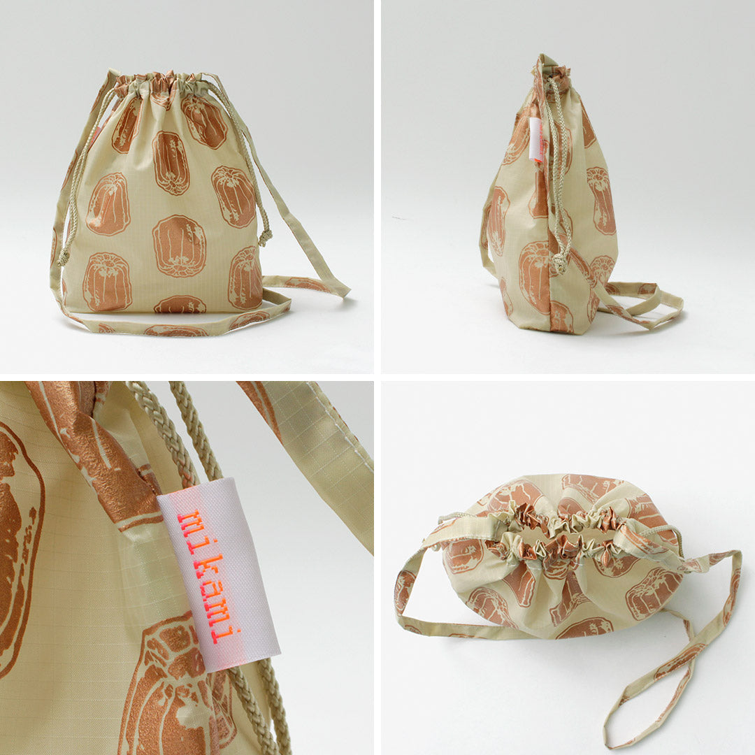 MIKAMI / Sac à cordon en nylon imprimé