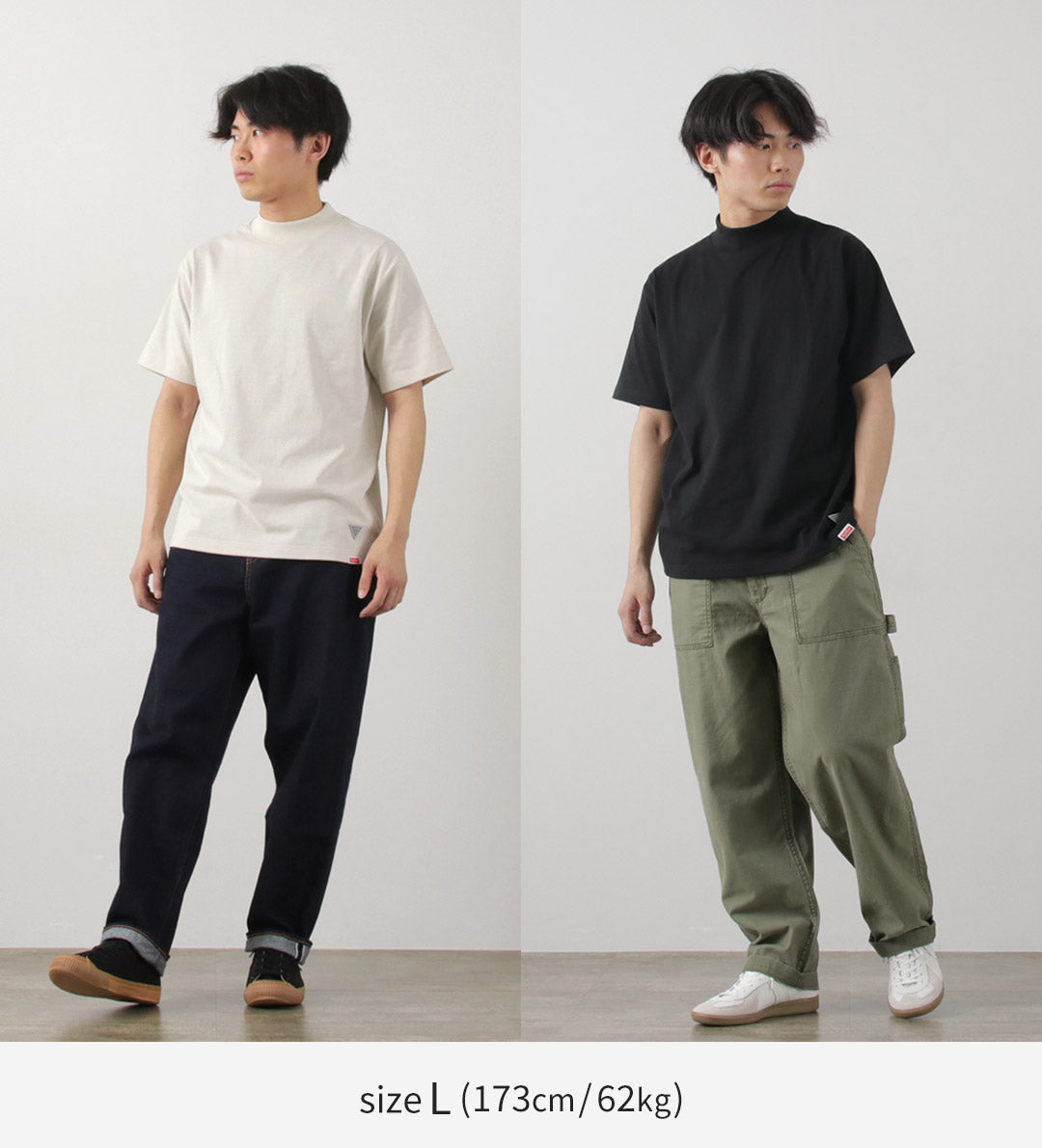 HEALTHKNIT / RAG 콜라보레이션 목넥 티셔츠 오픈엔드 드라이 저지