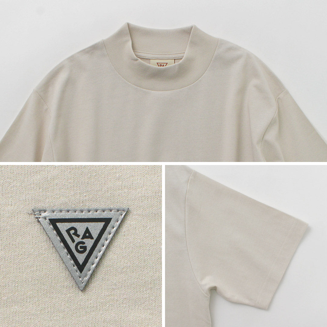 HEALTHKNIT / RAG 콜라보레이션 목넥 티셔츠 오픈엔드 드라이 저지