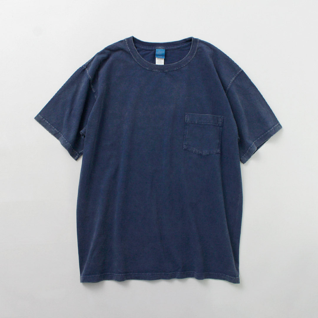 GOOD ON / Camiseta de manga corta con bolsillo y efecto teñido vintage