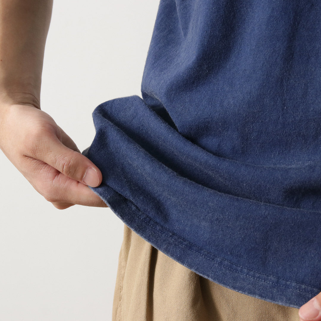 GOOD ON / Camiseta de manga corta con bolsillo y efecto teñido vintage