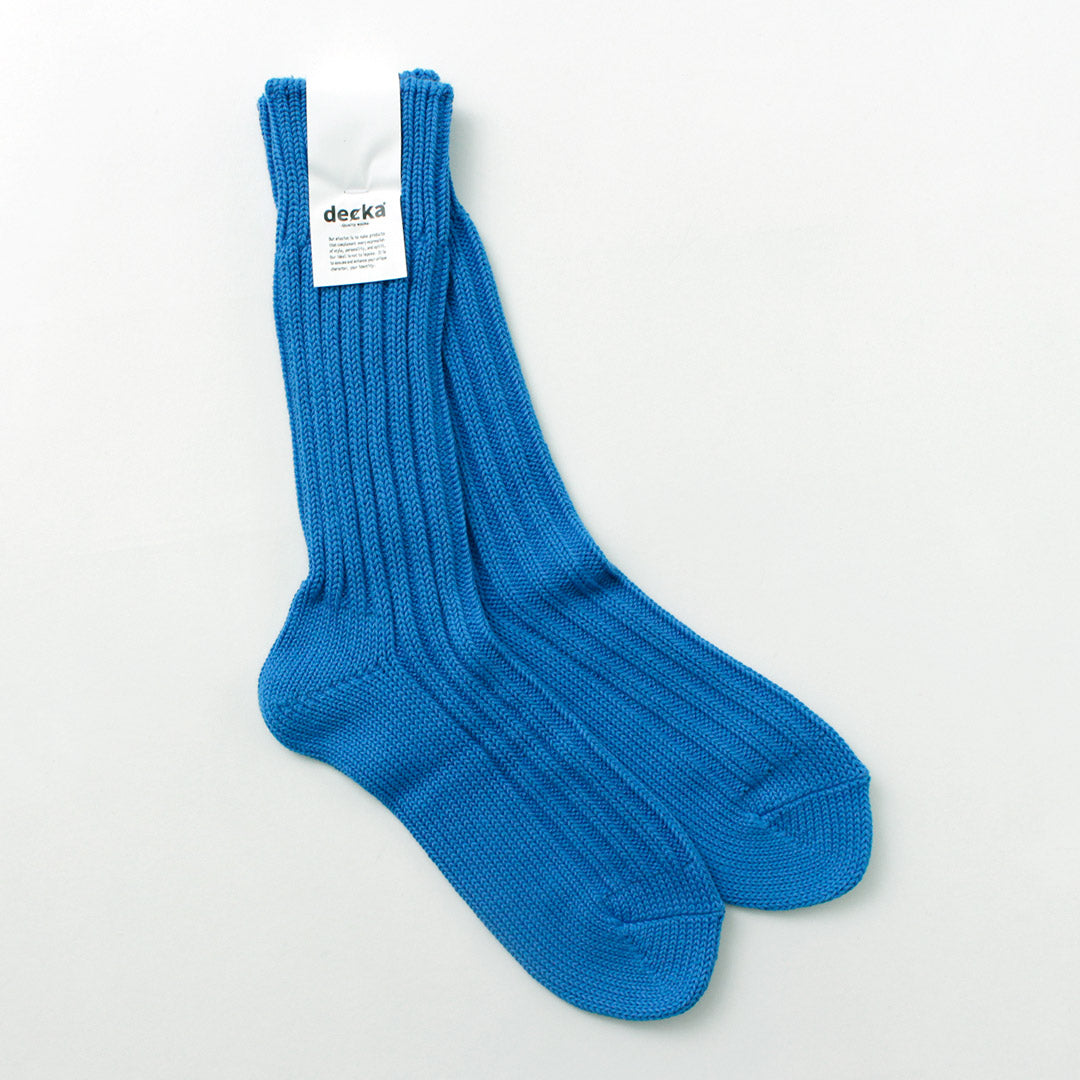 DECKA QUALITY SOCKS - SHOWATABÉ / Heavyweight Plain Crew Socks