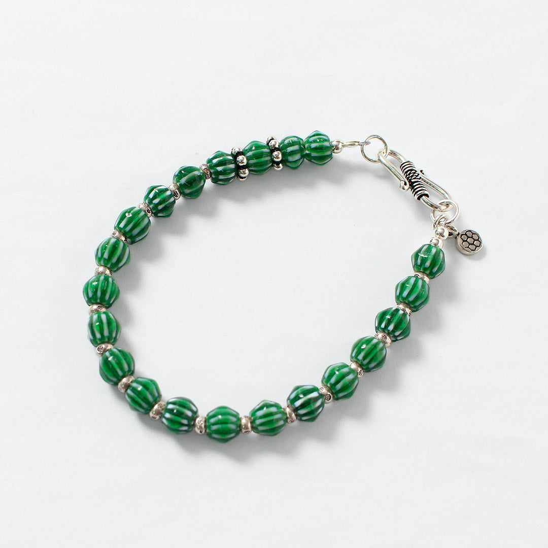 phaduA / Pulsera de cuentas de vidrio Chevron