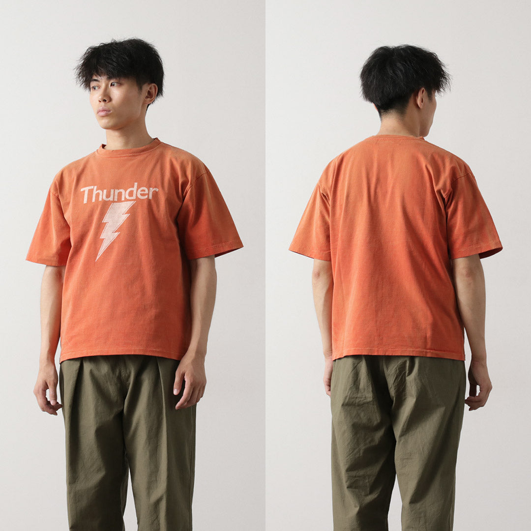 REMI RELIEF / 新款加工管状身体平纹针织 T 恤（雷霆）